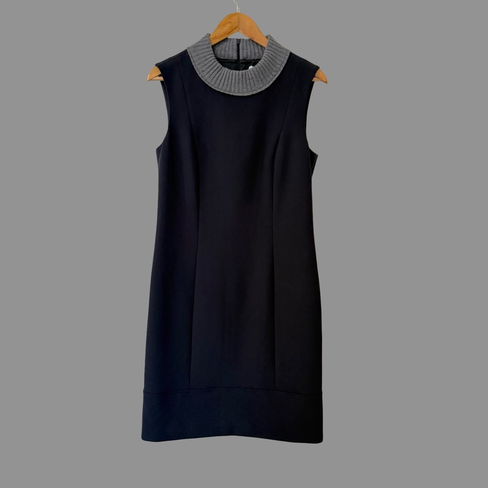 Maus & Hoffman Gray Sleeveless Shift Knee Length Dress IT46 ($695)